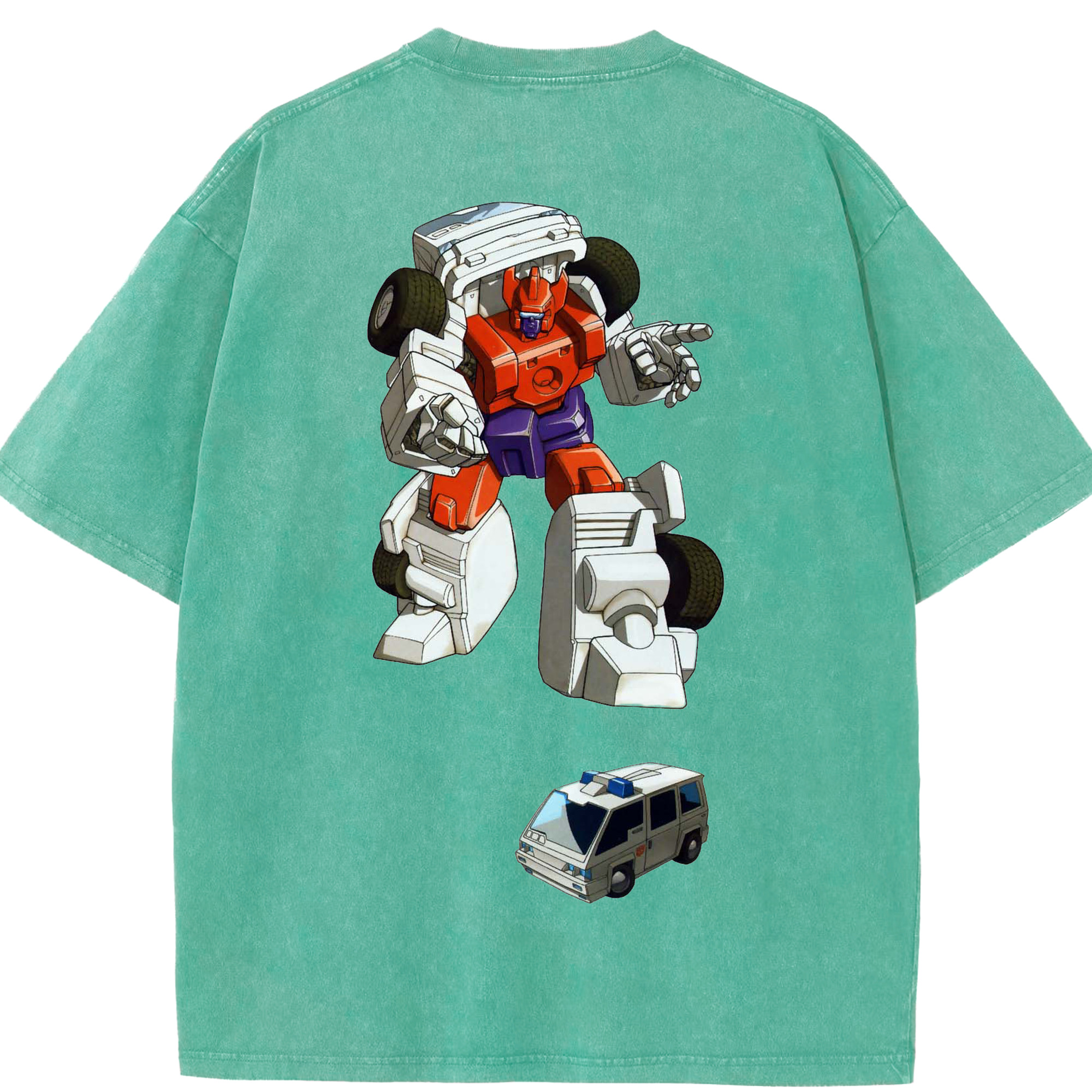 （画像用）  綿100% ヴィンテージ風 半袖Tシャツ（背面プリント）